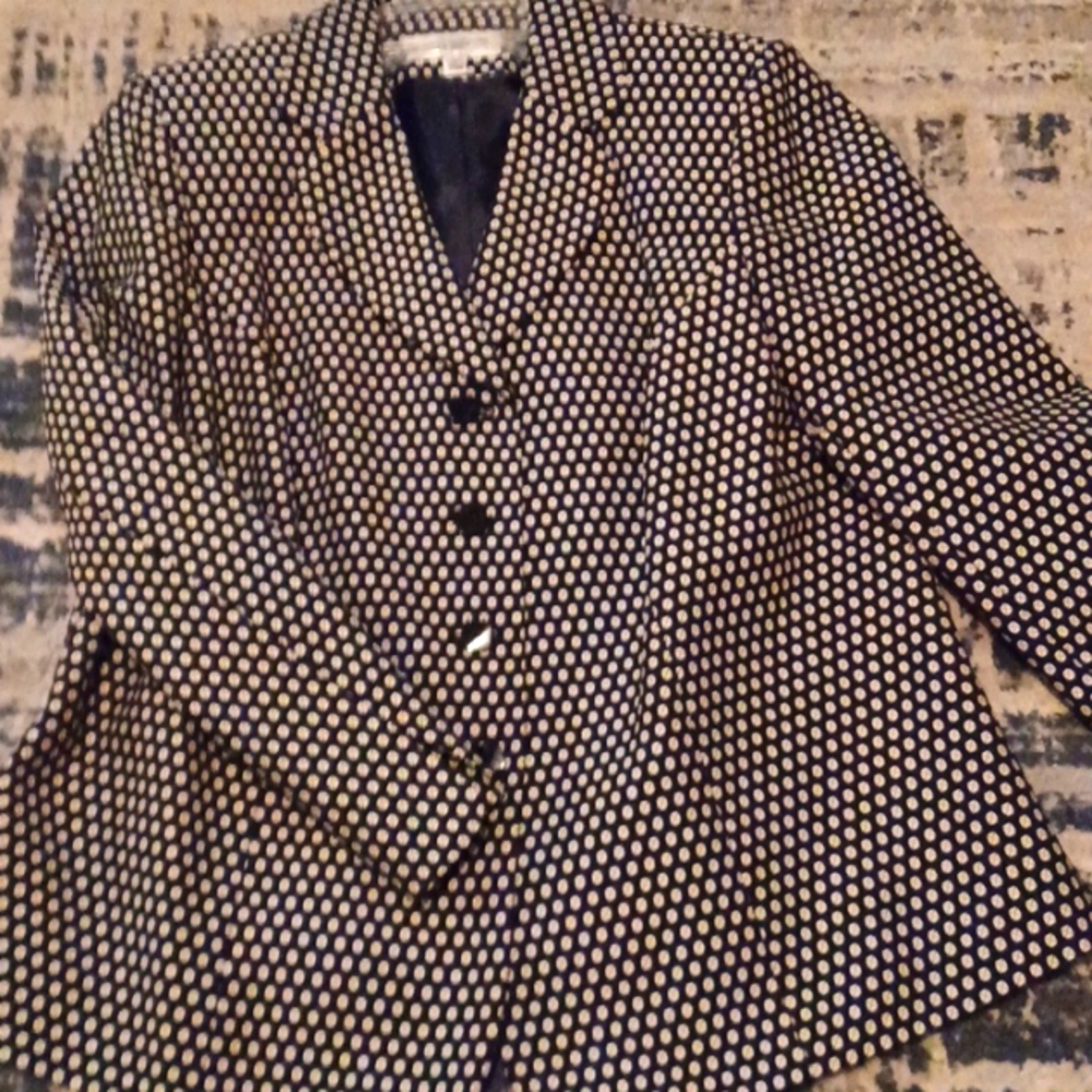 Le Suit Essentials Blazer B&W